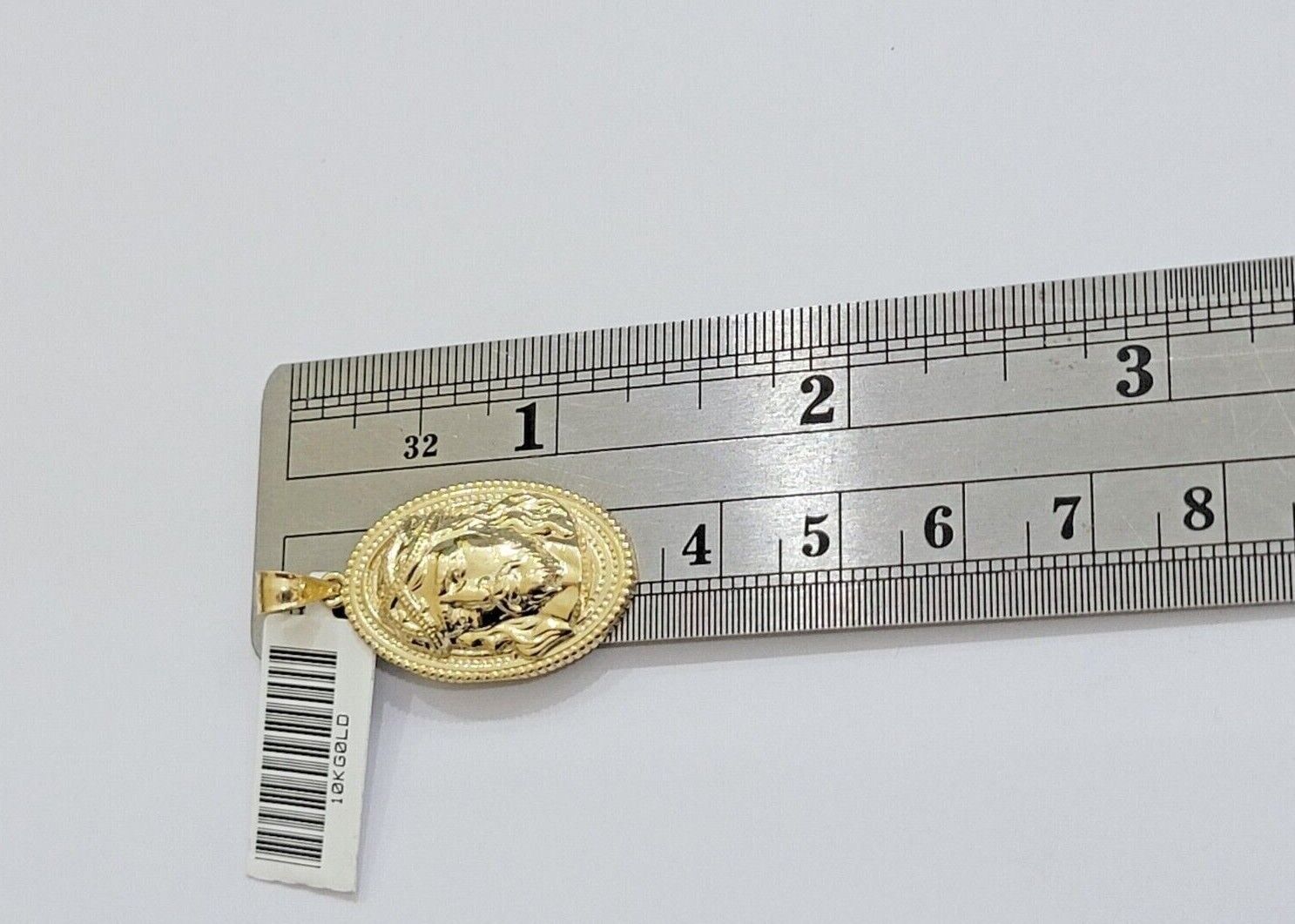 10k Gold Rope Chain Jesus Head Charm Pendant Set 18 - 28" Inch 3mm Necklace REAL - GoldenlinQ